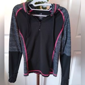 Really cute, Fearless, 1/4 zip up hoodie with thumbholes and a great fit.